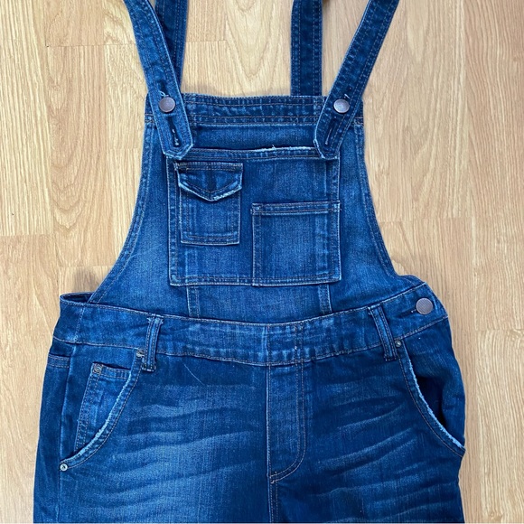Free People Distressed Denim Overall 27 - Picture 4 of 11